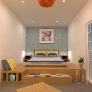 floorplans décoration chambre à coucher eclairage 3d