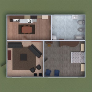 floorplans casa varanda inferior mobílias decoração banheiro quarto 3d