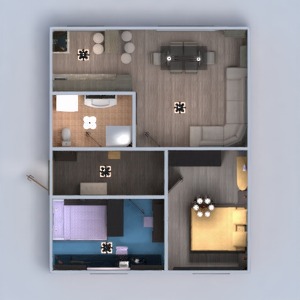 floorplans 公寓 家具 装饰 浴室 卧室 客厅 厨房 办公室 照明 家电 餐厅 结构 储物室 单间公寓 玄关 3d