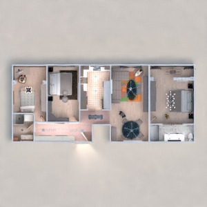 floorplans butas vaikų kambarys renovacija studija 3d