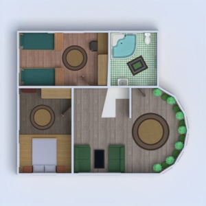 floorplans namas svetainė garažas virtuvė eksterjeras vaikų kambarys kraštovaizdis 3d