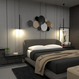 planos decoración dormitorio iluminación 3d