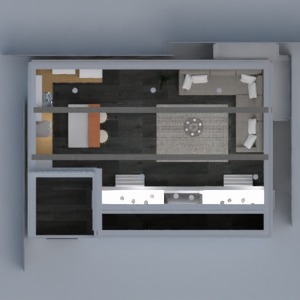 планировки гостиная кухня 3d