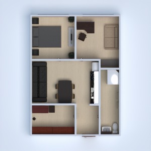progetti appartamento arredamento monolocale 3d