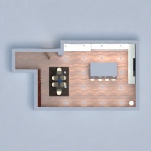 floorplans apartamento casa cozinha utensílios domésticos sala de jantar 3d