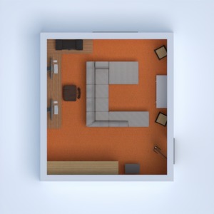 floorplans 车库 厨房 办公室 3d