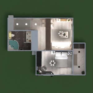 floorplans wohnung möbel dekor badezimmer schlafzimmer wohnzimmer küche beleuchtung renovierung lagerraum, abstellraum studio eingang 3d