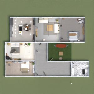 floorplans terrace kitchen renovation 3d