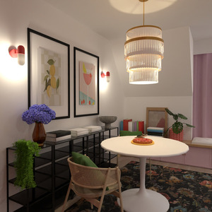 floorplans apartamento cozinha sala de jantar 3d