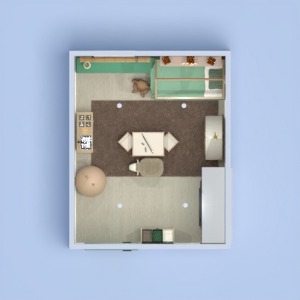 floorplans 独栋别墅 家具 装饰 卧室 客厅 3d