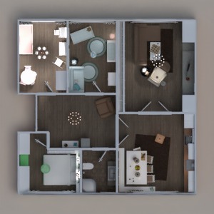 floorplans butas baldai dekoras pasidaryk pats vonia miegamasis svetainė virtuvė vaikų kambarys apšvietimas renovacija аrchitektūra sandėliukas 3d