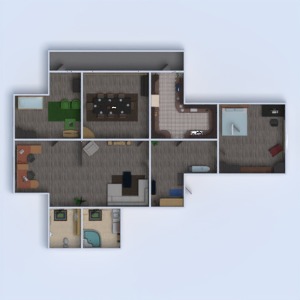 floorplans appartement meubles diy salle de bains chambre à coucher salon cuisine chambre d'enfant rénovation maison 3d