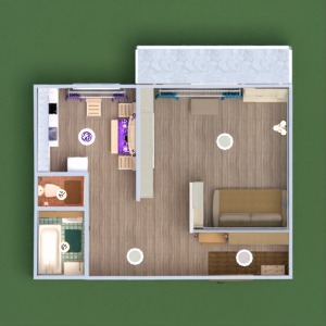 planos apartamento muebles decoración bricolaje cuarto de baño dormitorio cocina iluminación trastero descansillo 3d