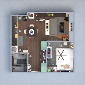 floorplans butas dekoras pasidaryk pats miegamasis svetainė 3d