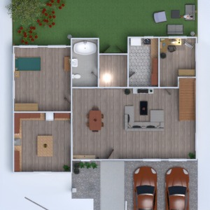 floorplans svetainė virtuvė namų apyvoka valgomasis studija 3d