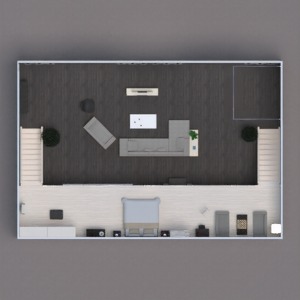 floorplans appartement maison meubles décoration salle de bains chambre à coucher salon cuisine eclairage architecture espace de rangement studio 3d