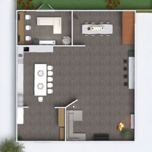 floorplans dom wystrój wnętrz kuchnia krajobraz 3d