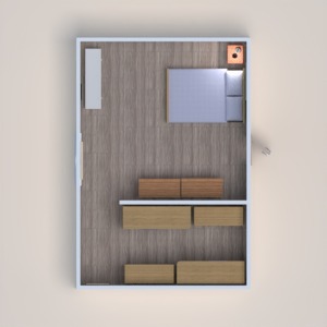 floorplans varanda inferior quarto utensílios domésticos 3d