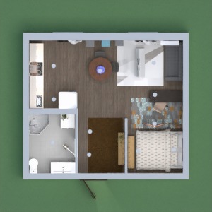 floorplans 公寓 家具 装饰 改造 单间公寓 3d