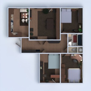 floorplans 公寓 家具 diy 浴室 卧室 客厅 厨房 改造 3d