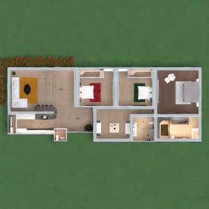 floorplans mieszkanie meble wystrój wnętrz sypialnia pokój dzienny pokój diecięcy architektura 3d