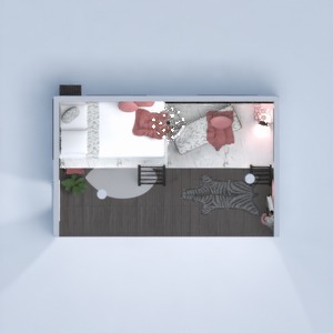 floorplans 卧室 照明 改造 家电 单间公寓 3d