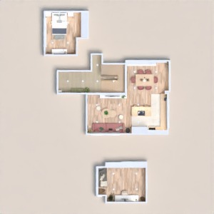 floorplans 独栋别墅 卧室 客厅 厨房 玄关 3d