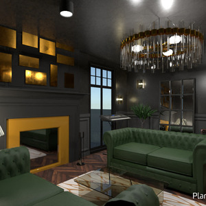floorplans appartement salon eclairage 3d