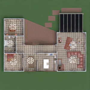 planos apartamento cocina exterior hogar habitación infantil 3d