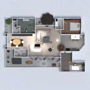 planos apartamento terraza muebles bricolaje 3d