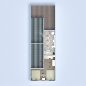 planos casa cuarto de baño dormitorio salón cocina 3d