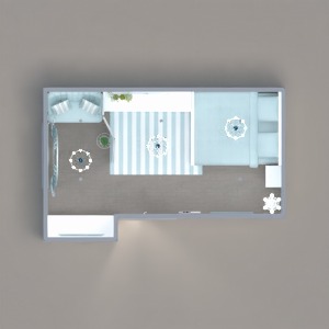 floorplans sypialnia pokój diecięcy oświetlenie przechowywanie mieszkanie typu studio 3d