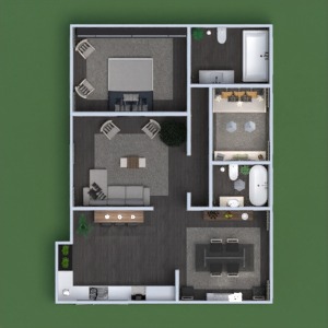 floorplans mieszkanie wystrój wnętrz łazienka pokój dzienny kuchnia remont architektura 3d