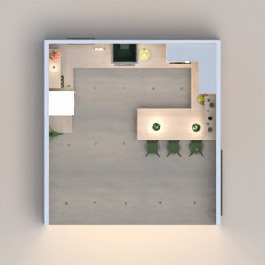 floorplans 公寓 独栋别墅 厨房 照明 3d