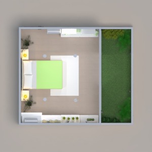 floorplans terrace bedroom outdoor 3d