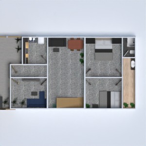 floorplans 单间公寓 3d