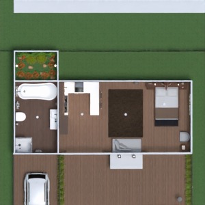 planos cuarto de baño terraza hogar descansillo 3d