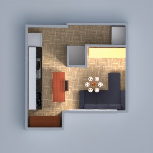 floorplans butas namas pasidaryk pats virtuvė prieškambaris 3d