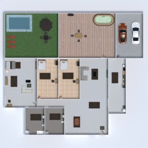 floorplans 独栋别墅 家具 客厅 3d