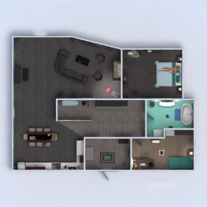 floorplans 独栋别墅 家具 浴室 卧室 客厅 厨房 餐厅 3d
