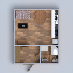 floorplans mieszkanie meble wystrój wnętrz łazienka pokój dzienny mieszkanie typu studio 3d