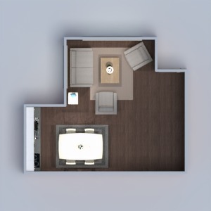 planos casa muebles salón cocina iluminación comedor arquitectura 3d