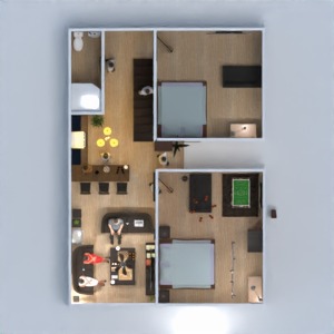 floorplans apartamento casa decoração iluminação utensílios domésticos 3d
