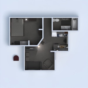 floorplans appartement maison meubles salle de bains chambre à coucher salon cuisine 3d
