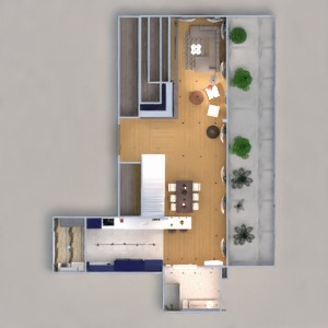 floorplans butas dekoras virtuvė apšvietimas valgomasis аrchitektūra prieškambaris 3d