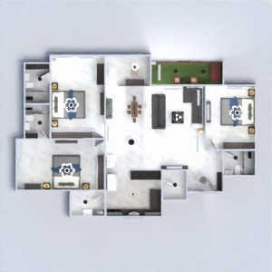 floorplans wohnzimmer eingang terrasse küche garage 3d