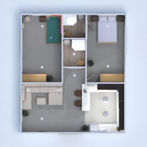 планировки квартира ванная спальня гостиная кухня 3d