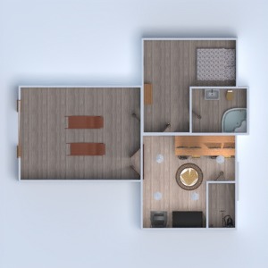 floorplans casa quarto quarto garagem utensílios domésticos 3d