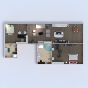 floorplans appartement meubles décoration salle de bains chambre à coucher salon garage cuisine bureau eclairage maison salle à manger 3d