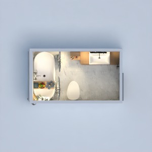 floorplans appartement maison salle de bains eclairage 3d